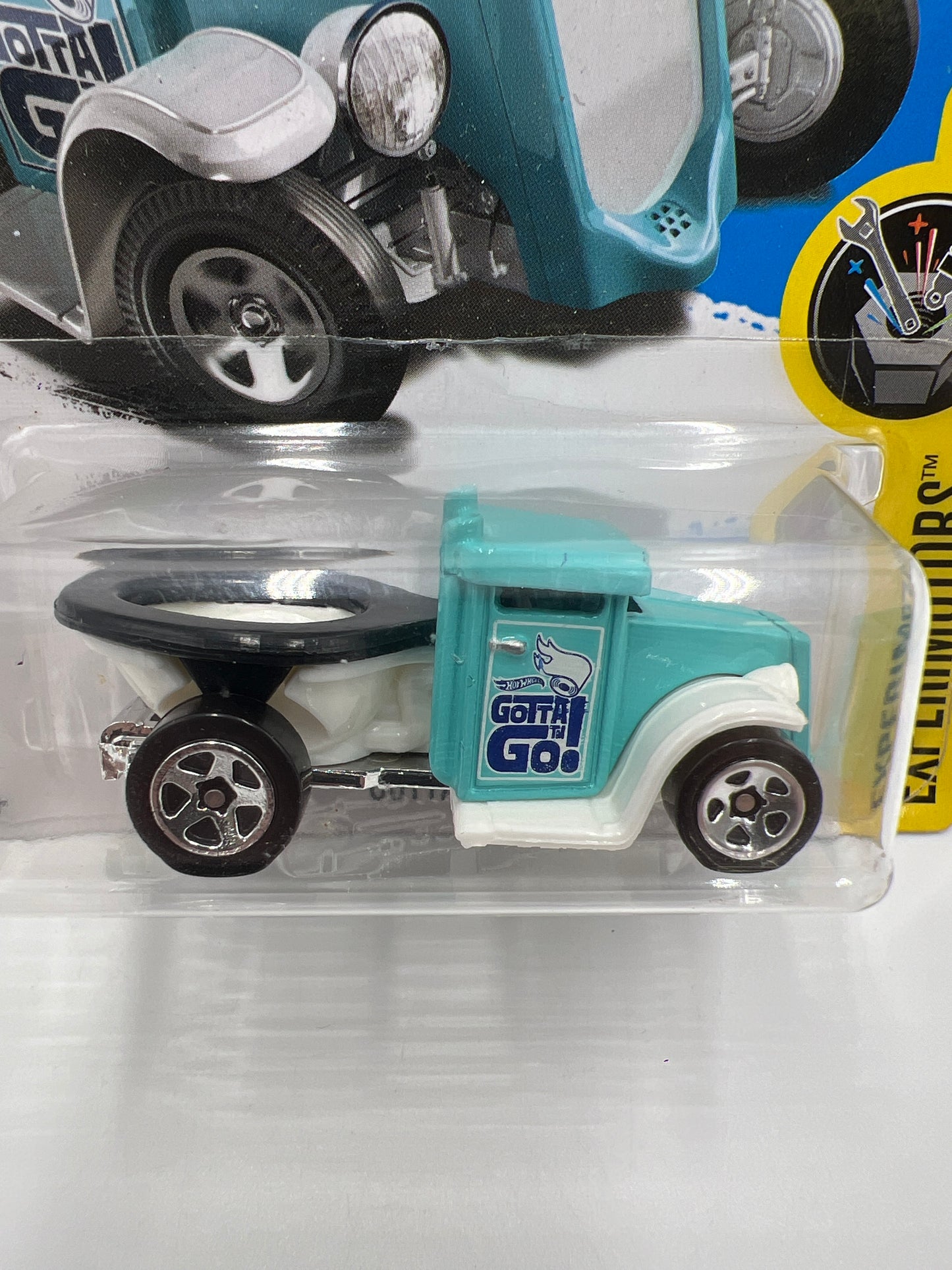 2017 Hot Wheels Experimotors #101 Gotta Go Blue 120H