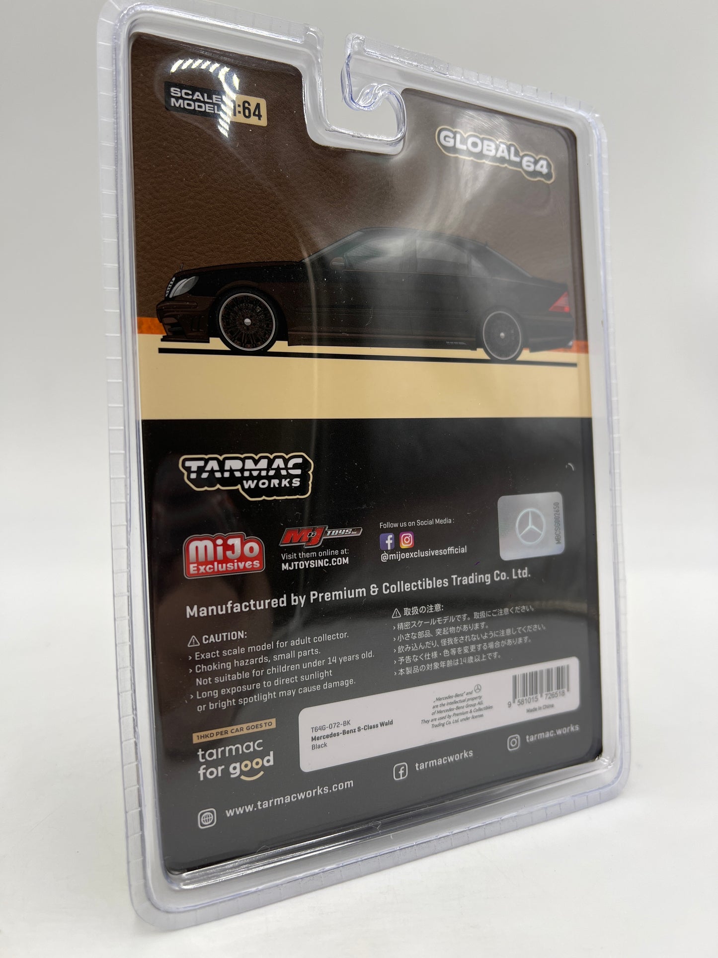 Tarmac Works Mijo Exclusives Mercedes-Benz S-Class Wald Black
