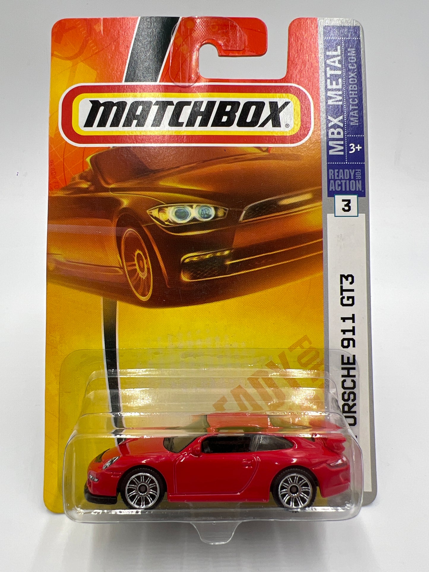 Matchbox MBX Metal #3 Porsche 911 GT3 Red W/Protector #1