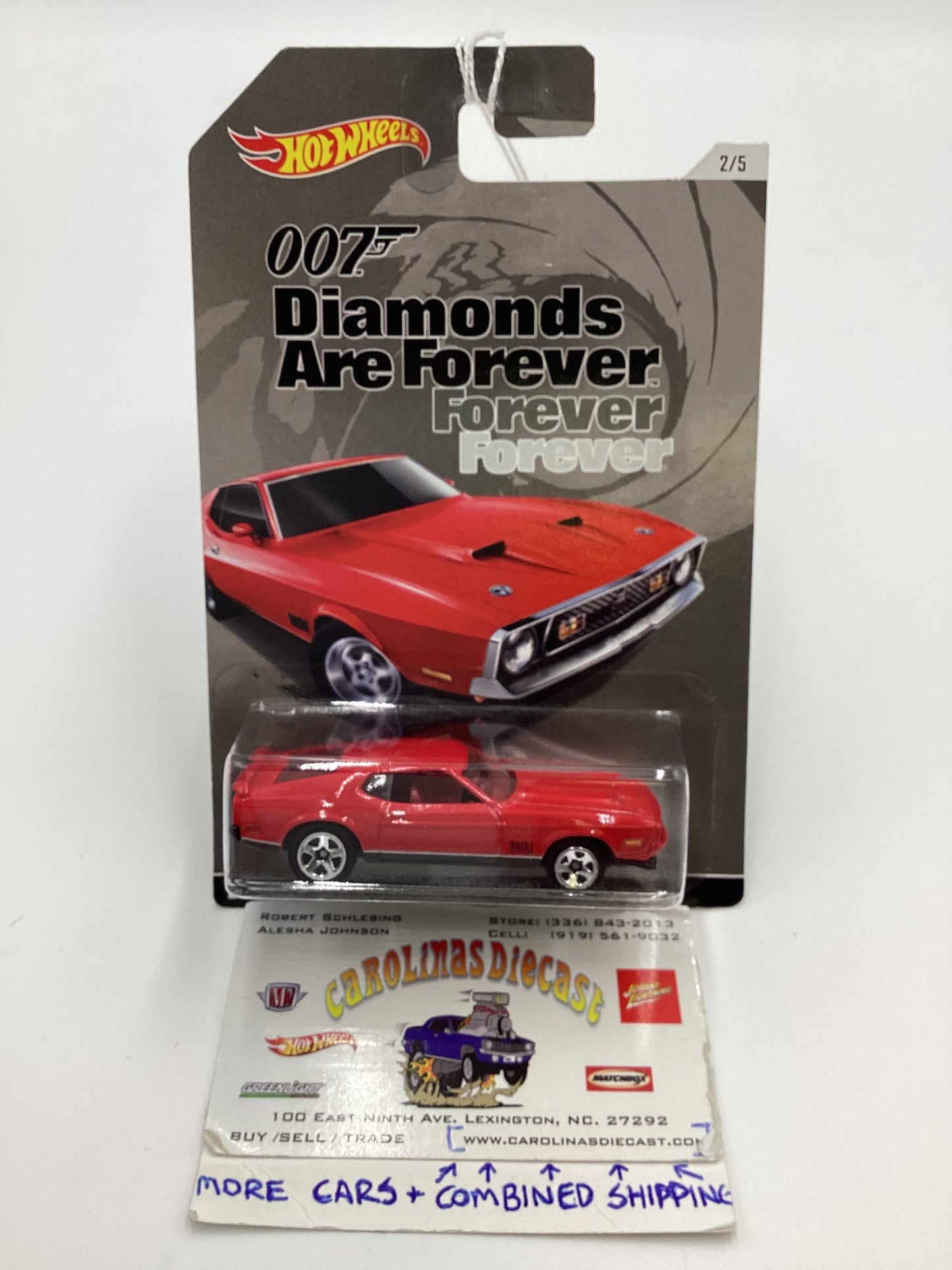 Hot wheels 007 Walmart Exclusive #2 2/5 ‘71 Mustang Mach 1 157B