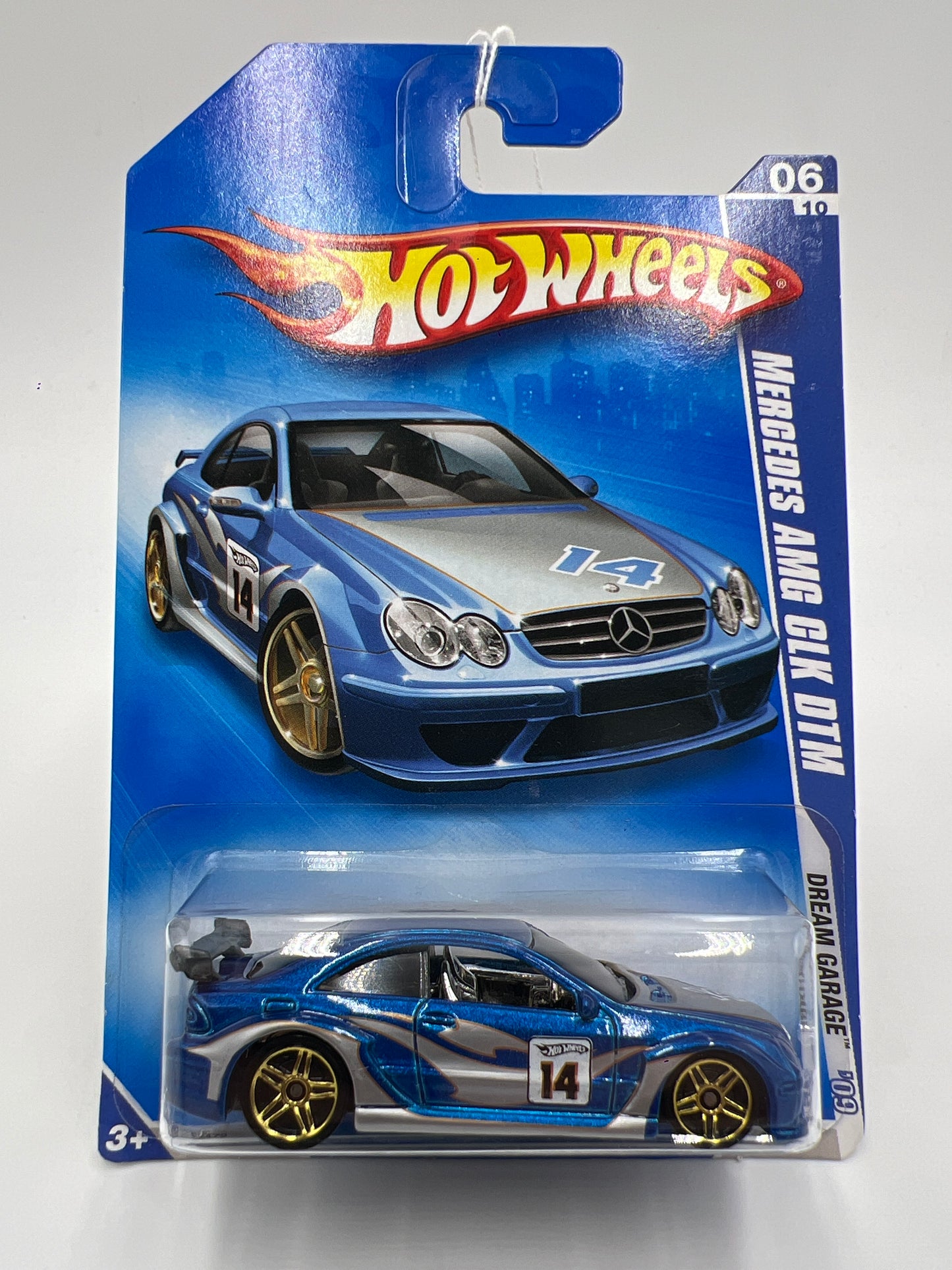 2009 Hot Wheels Dream Garage #152 Mercedes AMG CLK DTM Blue 90A