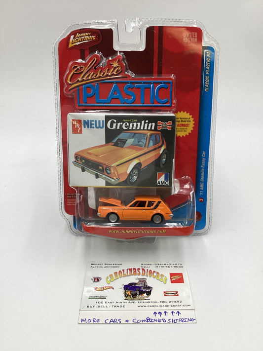 Johnny lightning Classic Plastic Release 1 #3 71 AMC Gremlin Funny Car Orange 232C