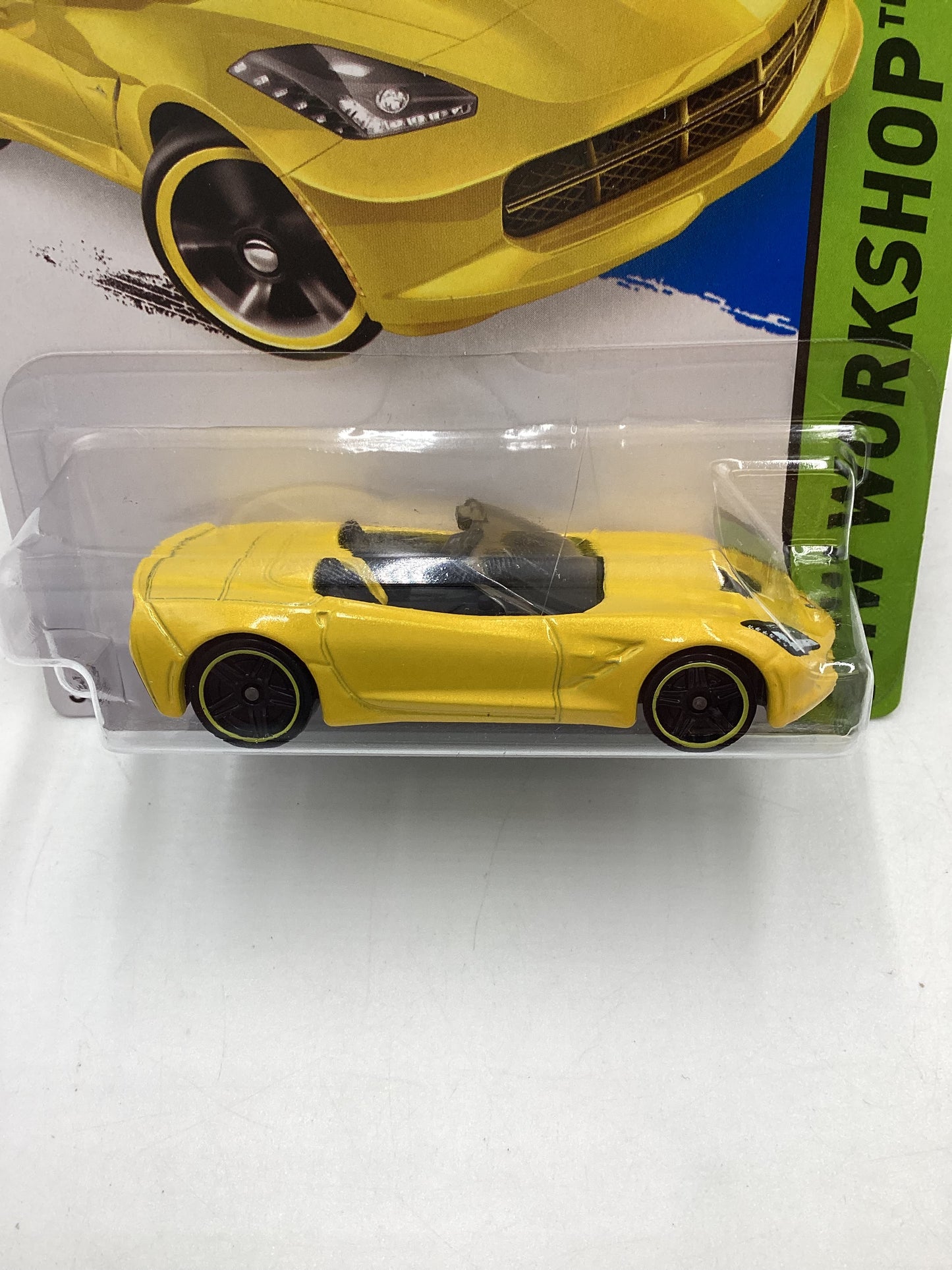 2015 Hot Wheels Workshop #216 14 Corvette Stingray Yellow 4B