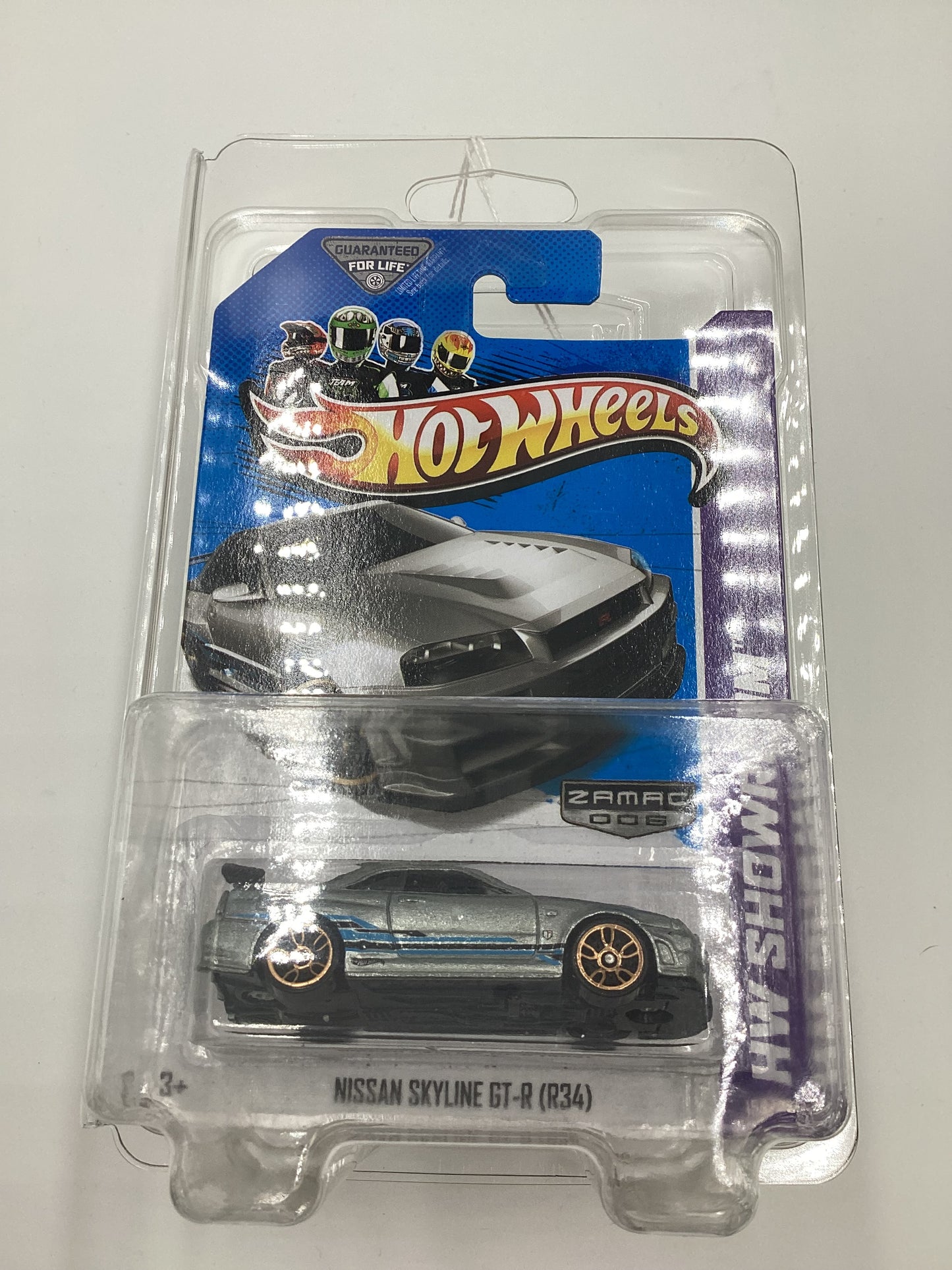 2013 Hot Wheels Zamac 006 #158 Nissan Skyline GT-R R34 W/Protector