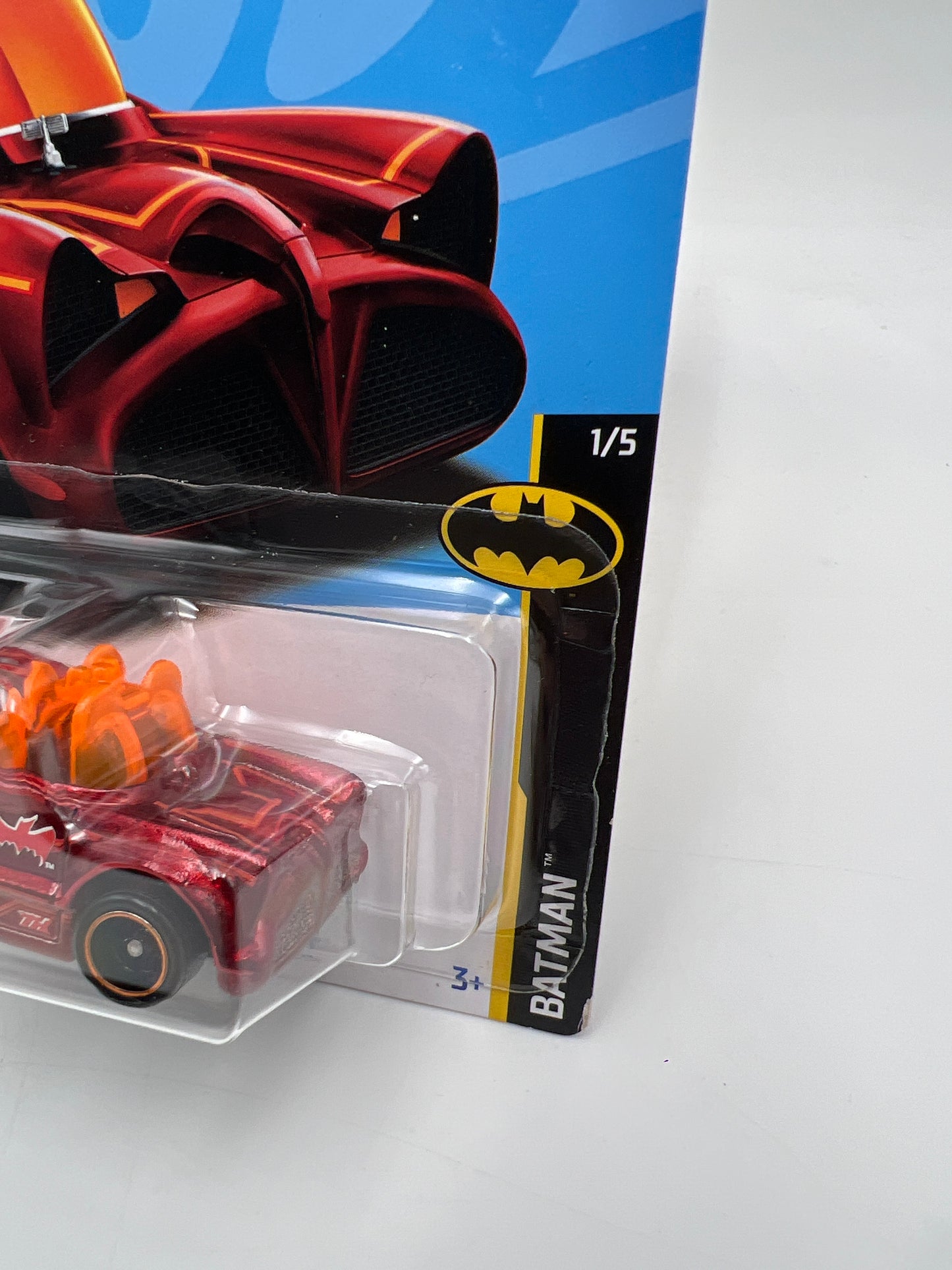 2023 Hot Wheels Super Treasure Hunt #3 Classic TV Series Batmobile Red W/Protector