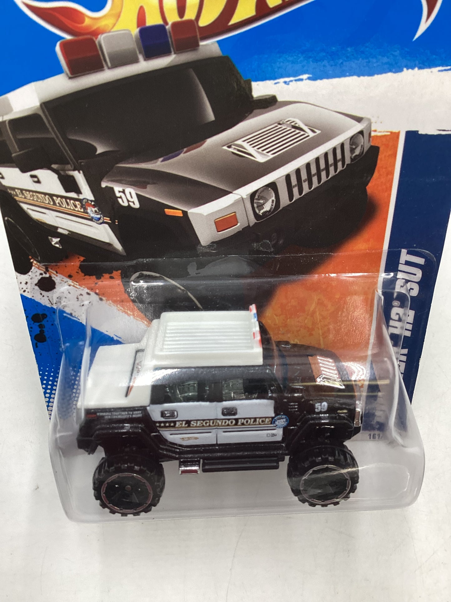 2011 Hot wheels #161 Hummer H2 SUT Police Black 47i