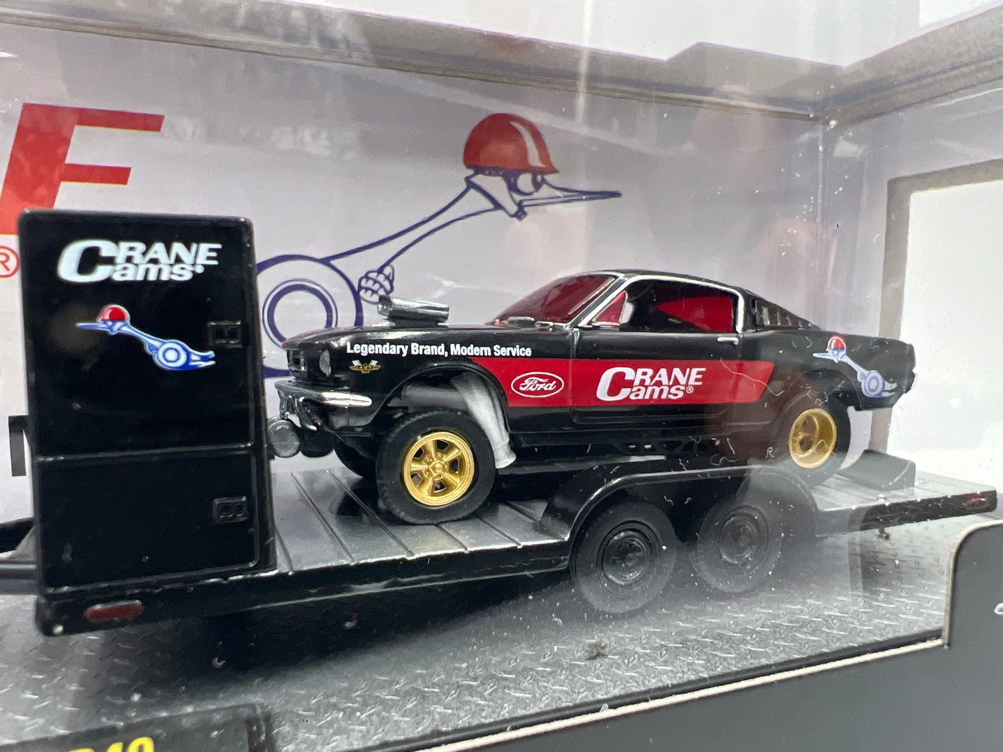 M2 Machines Auto Haulers Crane Cams 1969 Ford F-100 Ranger & 1966 Ford Mustang Gasser R49