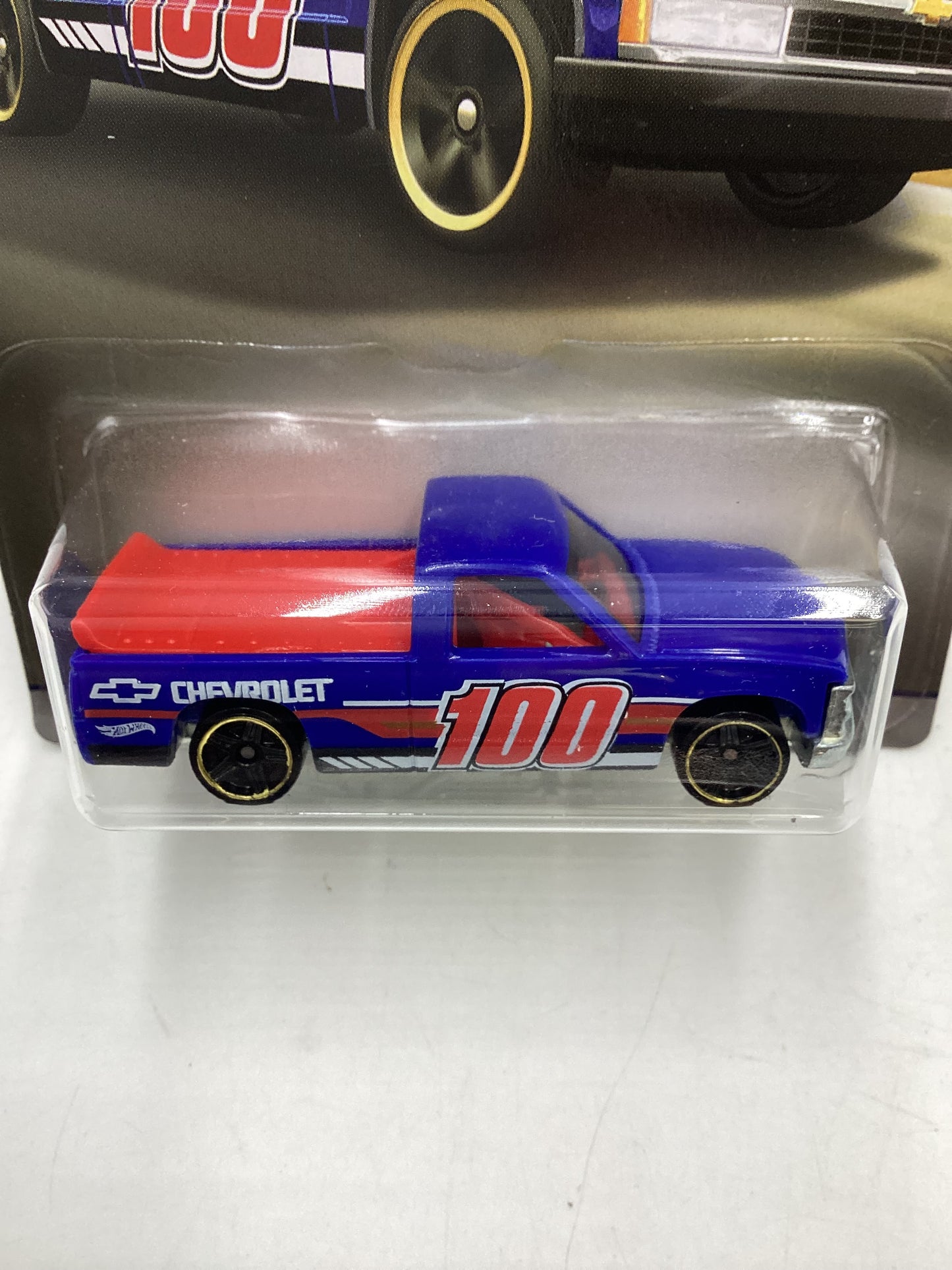 Hot Wheels Walmart 100 Years Chevy #6 Chevy 1500 Blue 161S