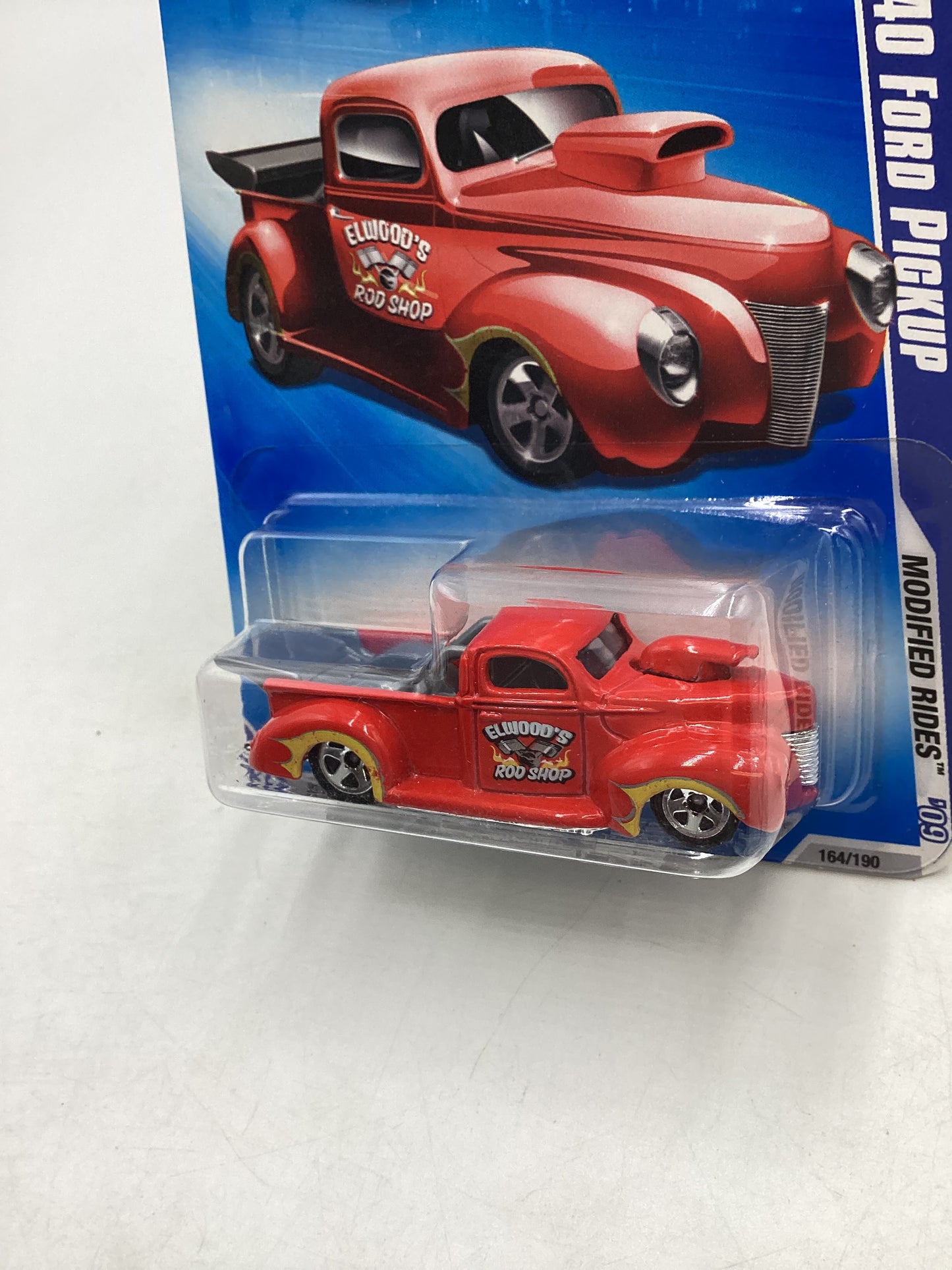 2009 Hot Wheels Modified Rides #164 40 Ford Pickup Red 24D