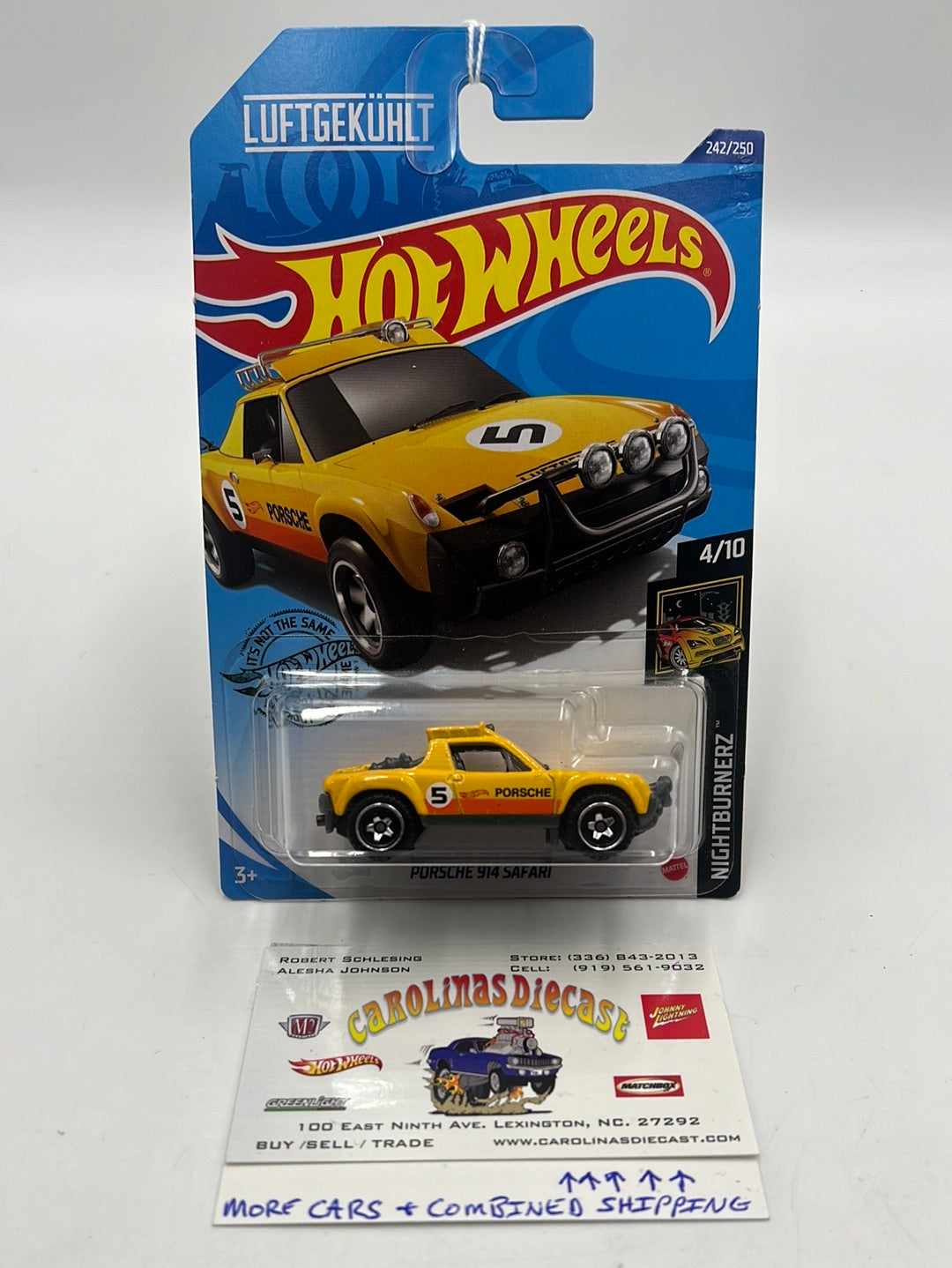 2020 hot wheels #242 Porsche 914 Safari yellow 101F