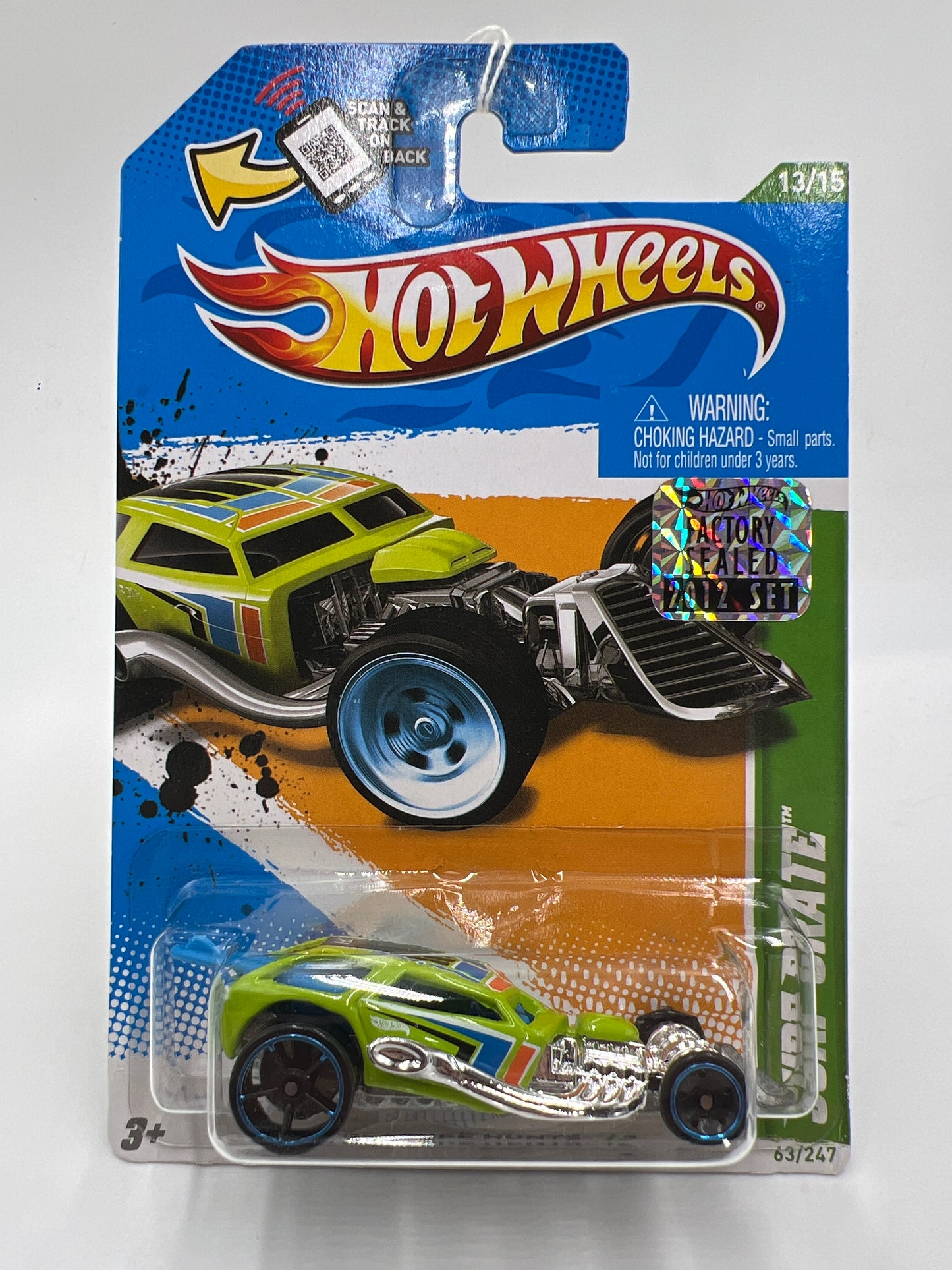 2012 Hot Wheels Factory Sealed Treasure Hunt #63 Surf Crate Green