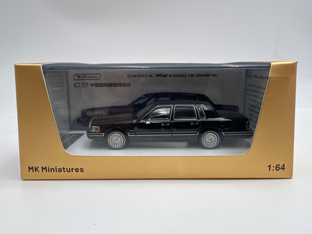MK Miniatures 1/64 Scale Lincoln Town Car Black