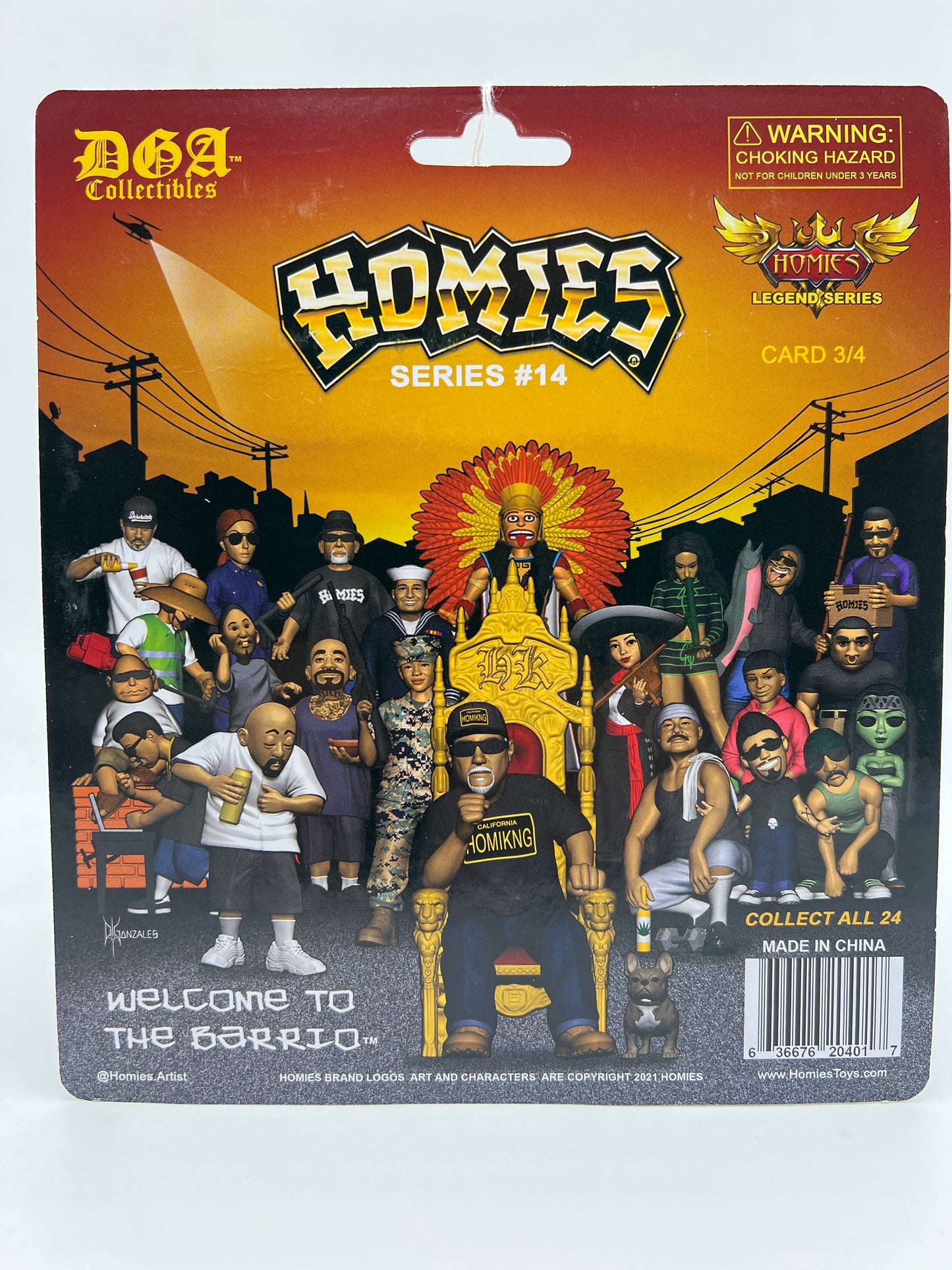 DGA Collectibles Homies Legend Series #14 Card 3/4 223G