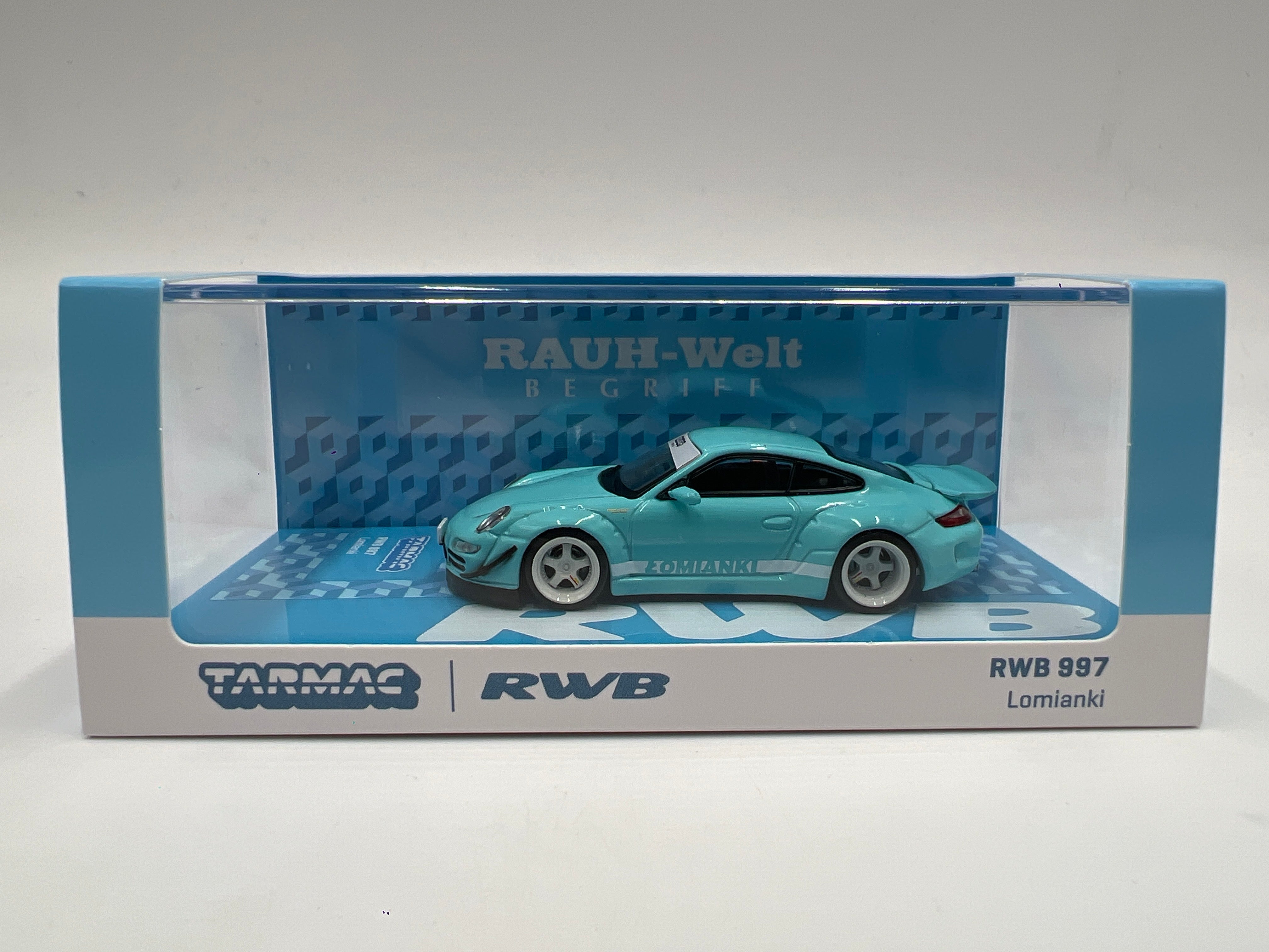 Tarmac Works x Hobby64 RWB 997 Lomianki Light Blue – carolinasdiecast