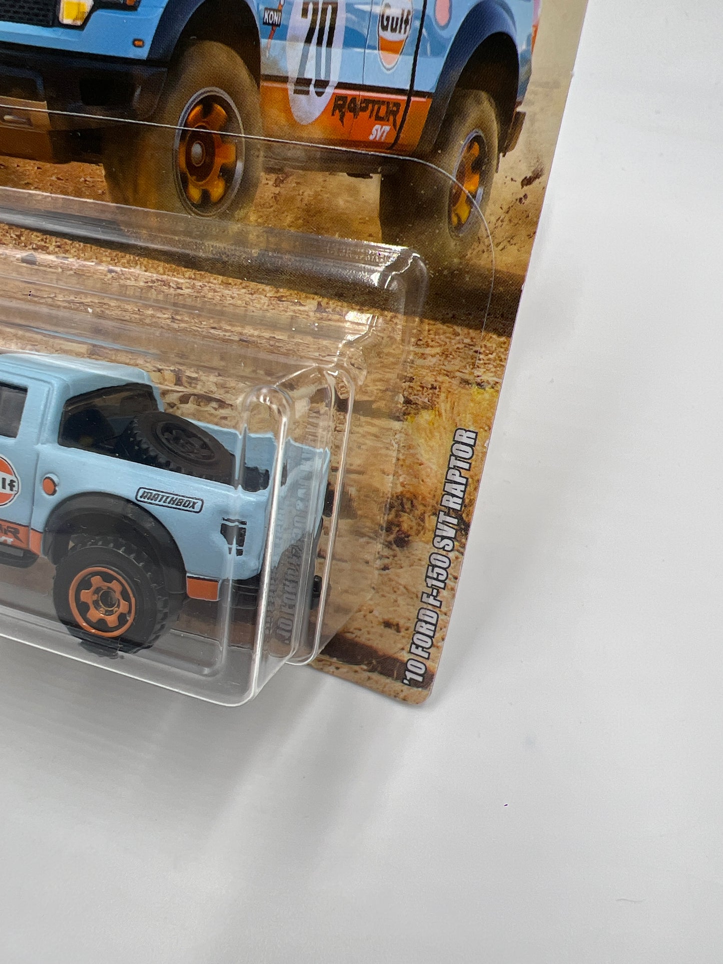 2019 Matchbox Ford Truck Series 10 Ford F-150 SVT Raptor Gulf Blue 150A