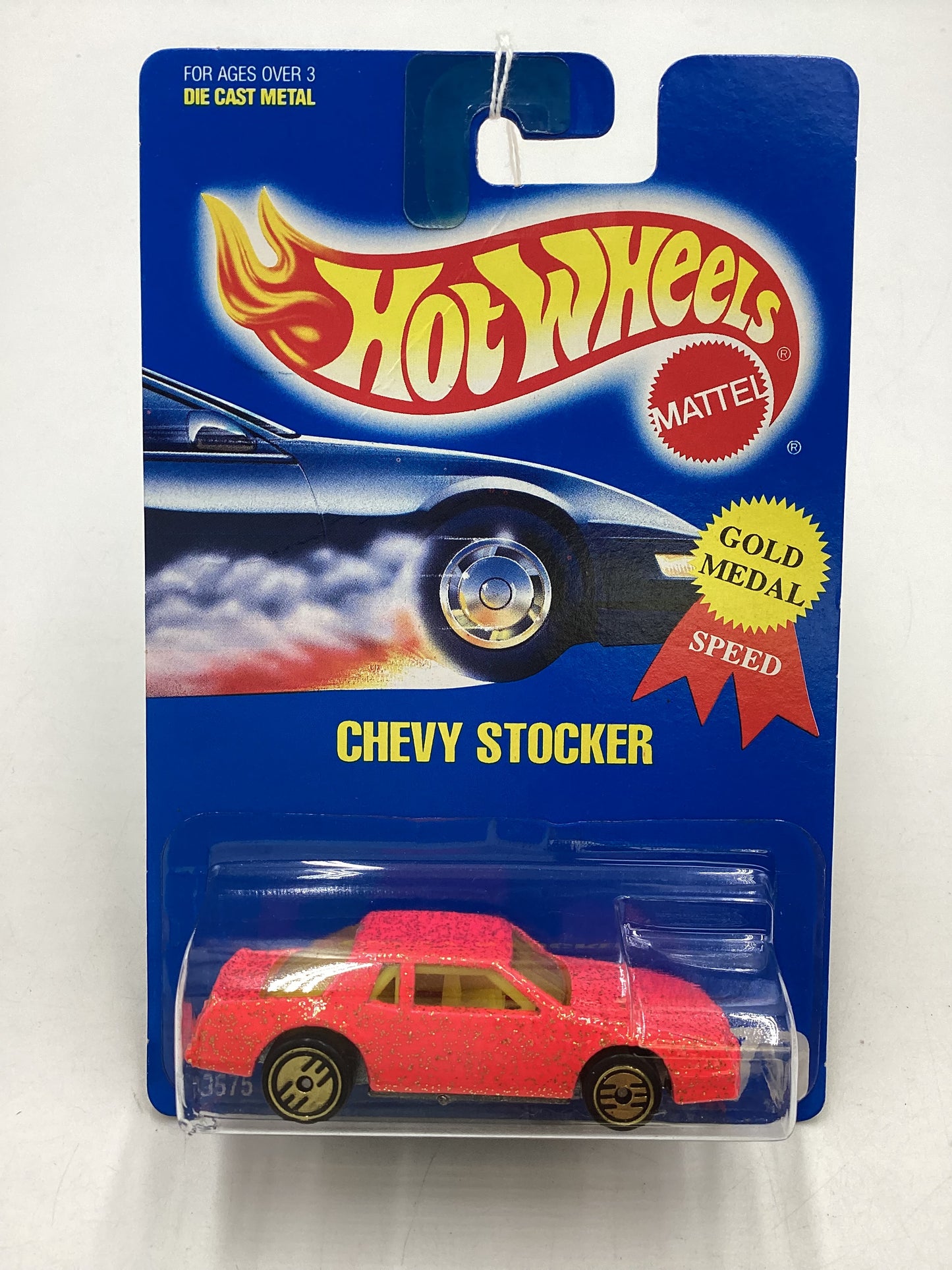 Hot Wheels Blue Card Collector No. 270 Chevy Stocker Pink UH Gold Wheels 240A