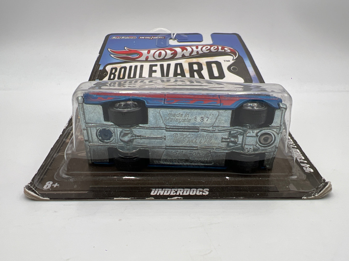Hot Wheels Boulevard Underdogs 64 Ford Falcon Sprint Blue #3 Card Not Perfect 245F