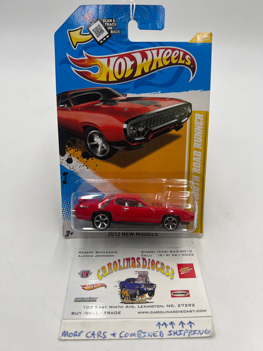 2012 Hot Wheels New Models #6 71 Plymouth Road Runner Red 37D