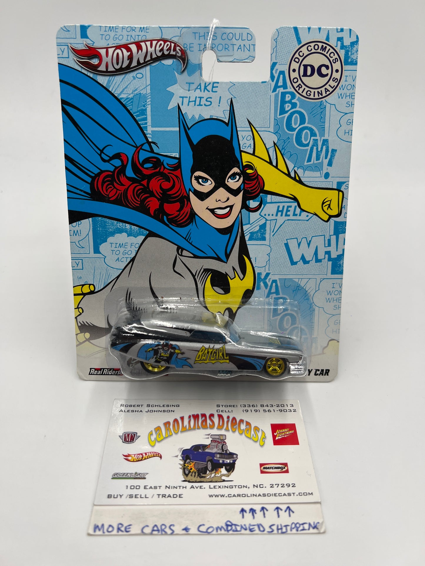 Hot Wheels Pop Culture Premium DC Comics Batgirl 59 Cadillac Funny Car 271D