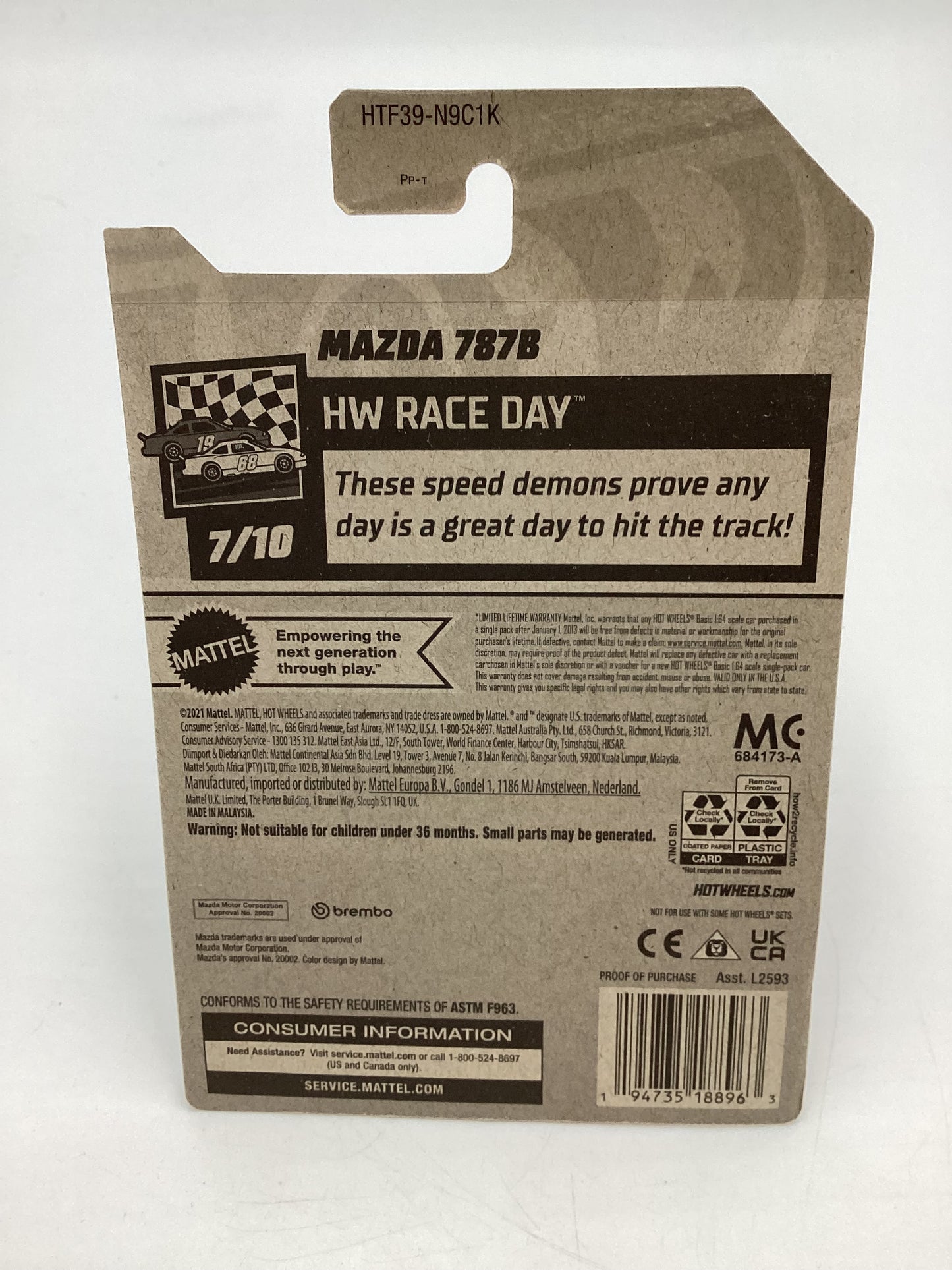 2024 Hot Wheels #144 Super Treasure Hunt Mazda 787B W/Protector