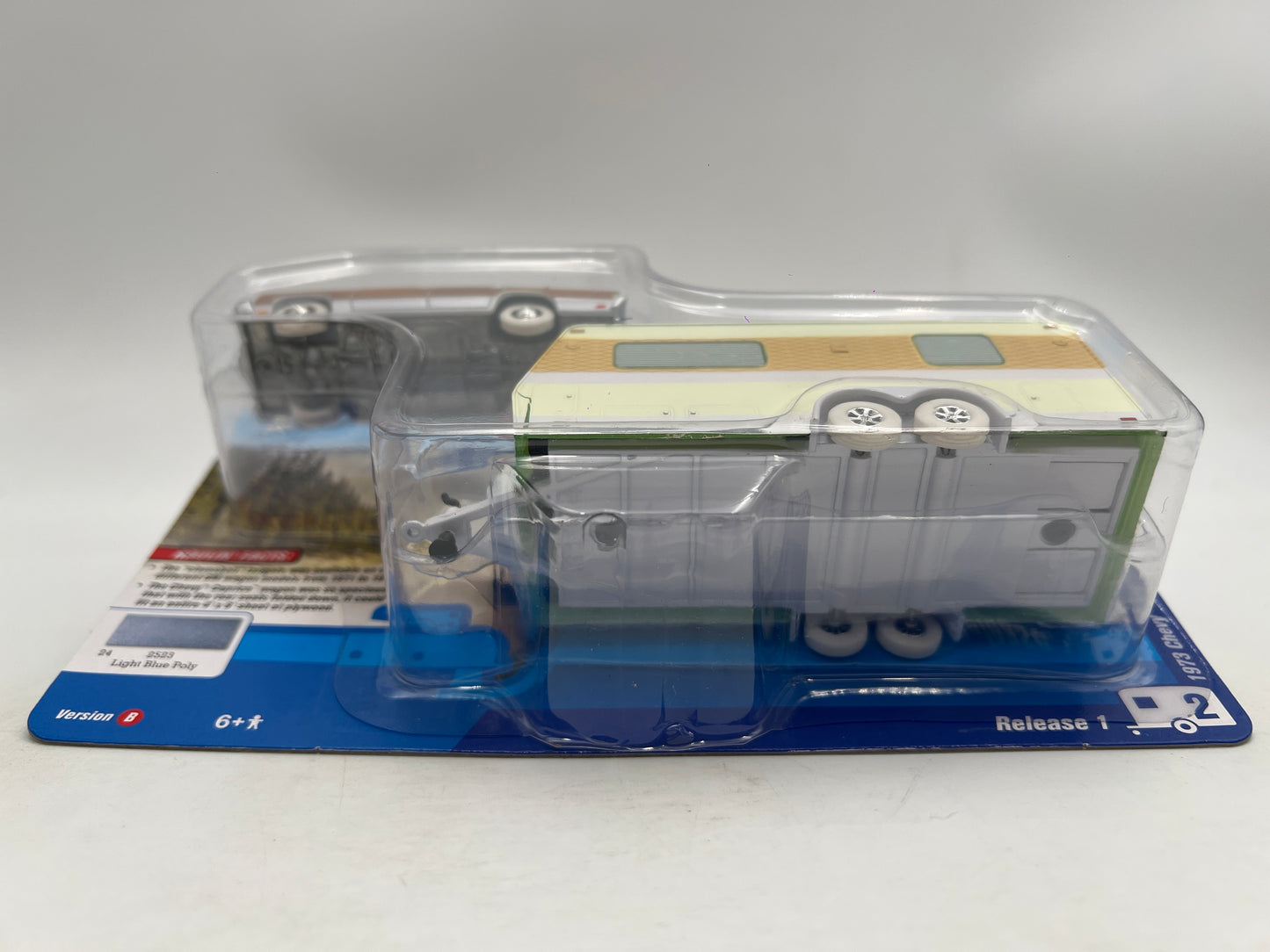 Johnny Lightning WL CHASE Truck And Trailer 1973 Chevy Caprice Wagon W/Camper Trailer