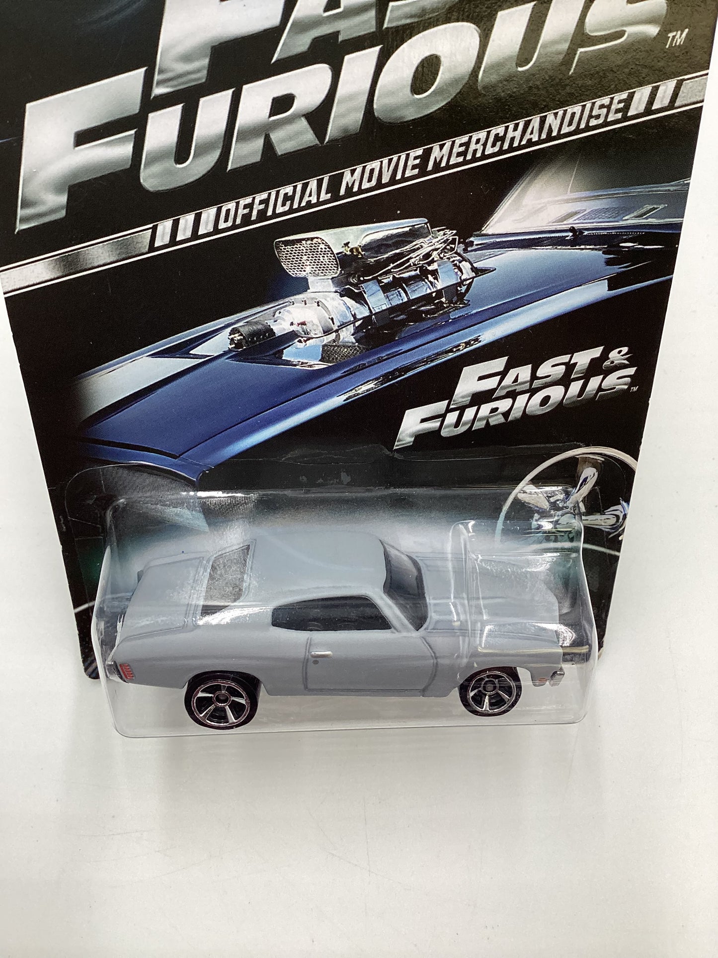 2013 Hot Wheels Fast and Furious #5 70 Chevelle SS Primer Gray Card Not Perfect 73G