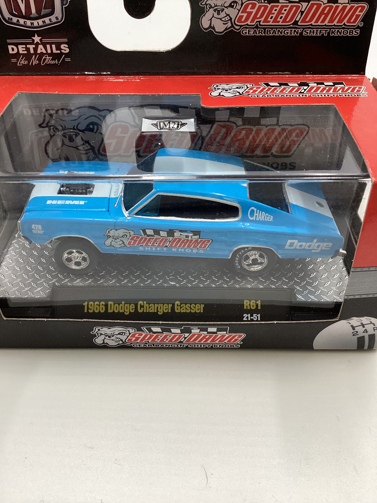 M2 Machines Speed Dawg 1966 Dodge Charger Gasser Blue R61