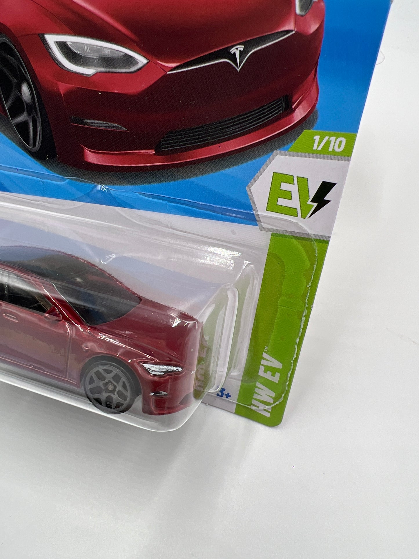 2025 Hot Wheels B Case #9 Tesla Model S Plaid Red