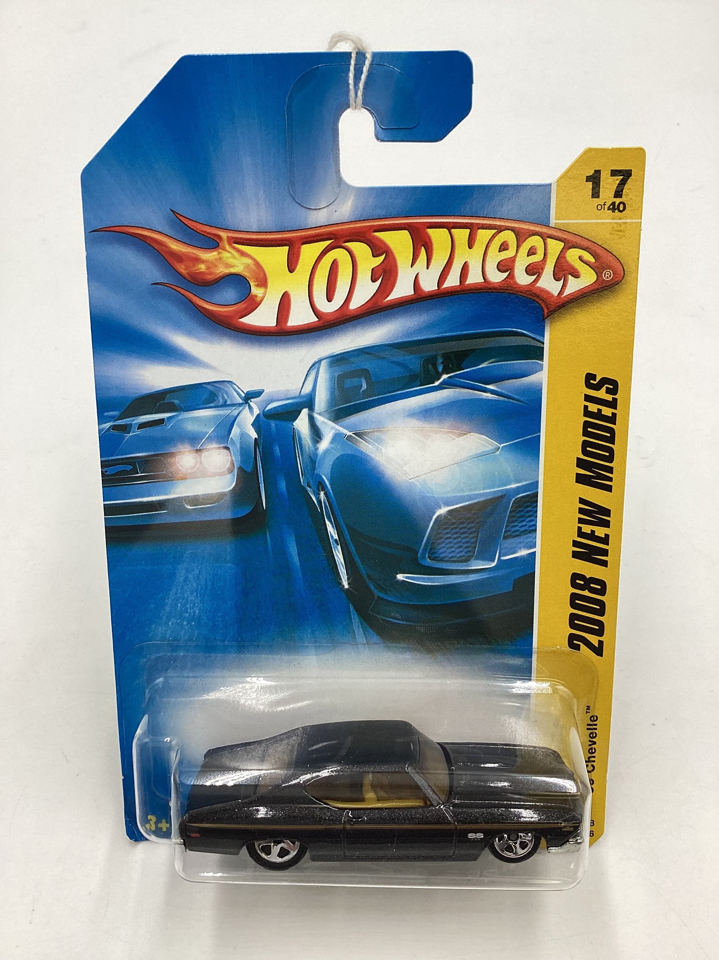 2008 Hot Wheels New Models #17 69 Chevelle Black 12E