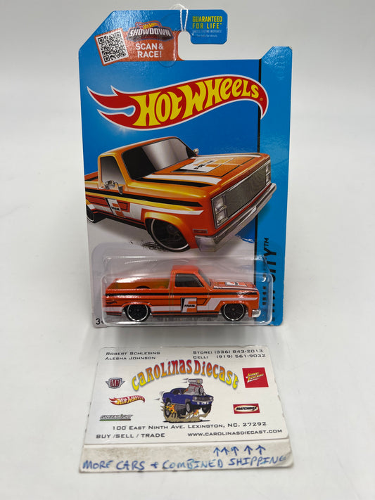 2015 Hot Wheels City #16 83 Chevy Silverado Orange