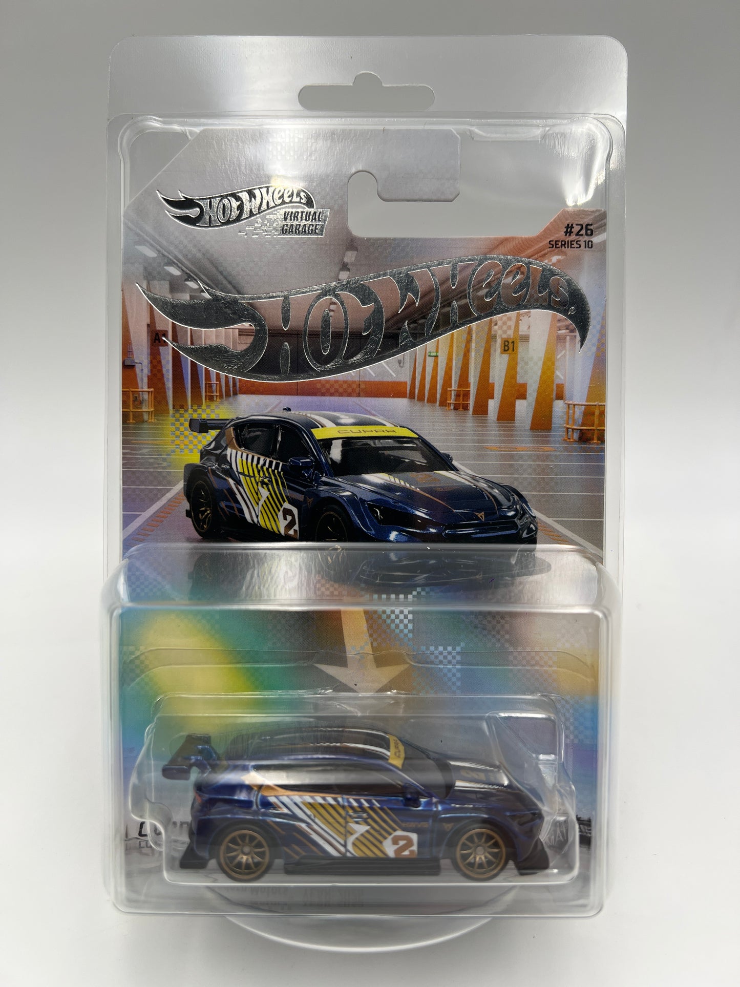 Hot Wheels NFTG Series 10 #26 Cupra e-Racer Blue W/Protector & Box