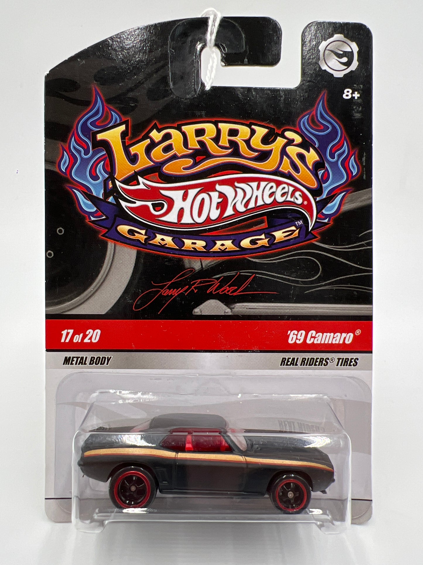 Hot Wheels Premium Larrys Garage #17 69 Camaro Black 245E