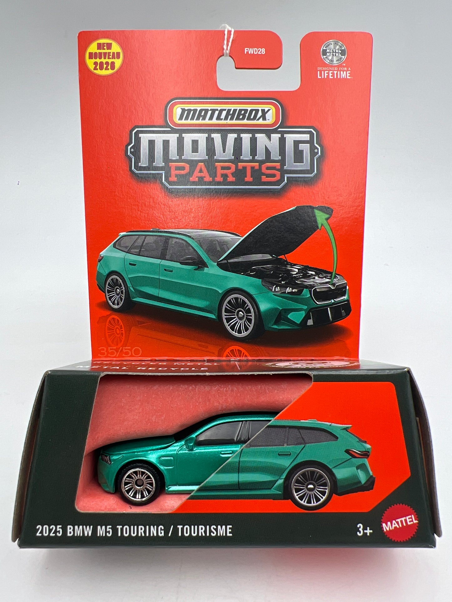 2026 Matchbox Moving Parts #35 2025 BMW M5 Touring Green