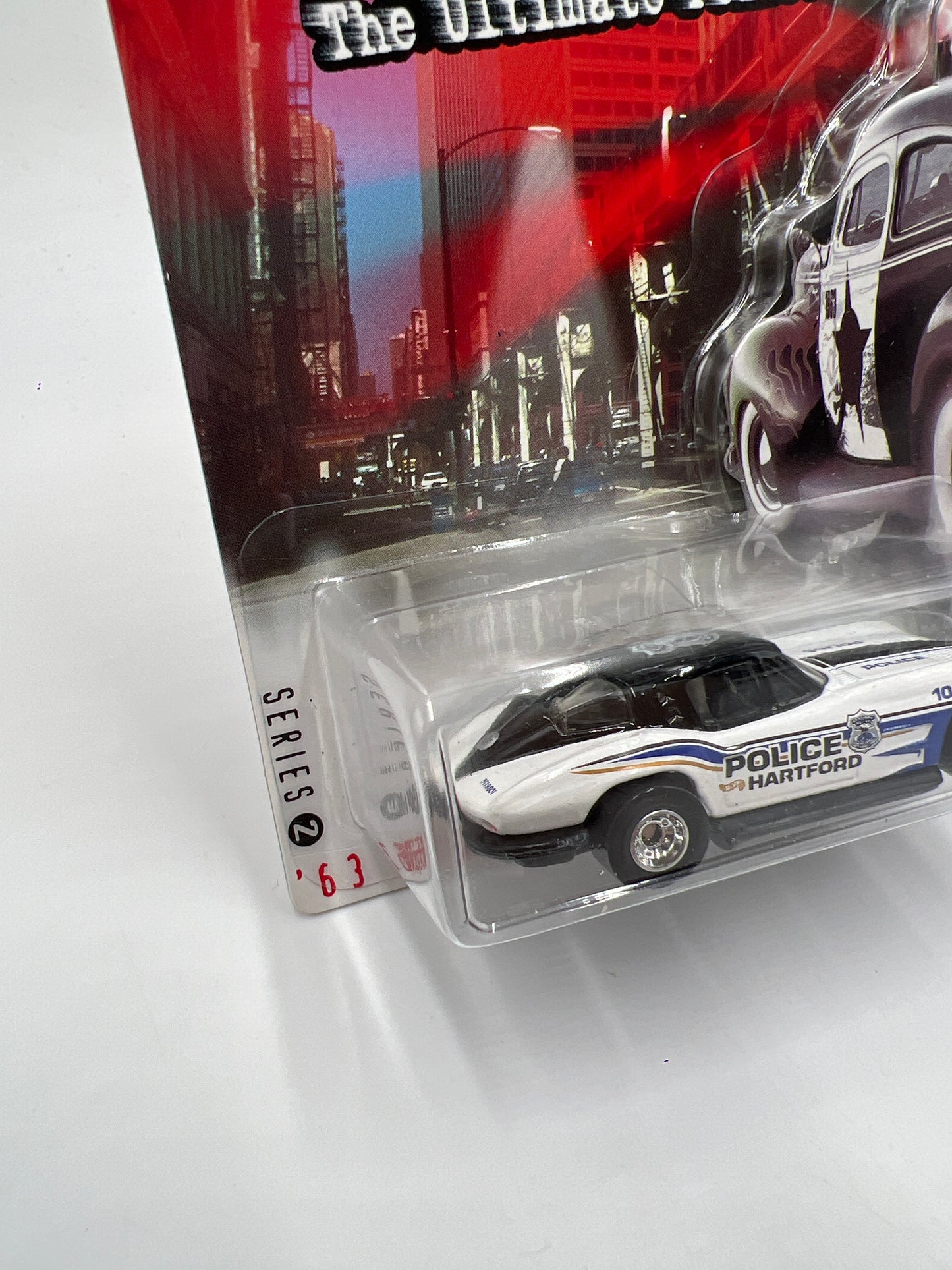 Hot Wheels Cop Rods Series 2 Hartford CT 63 Corvette W/Real Riders