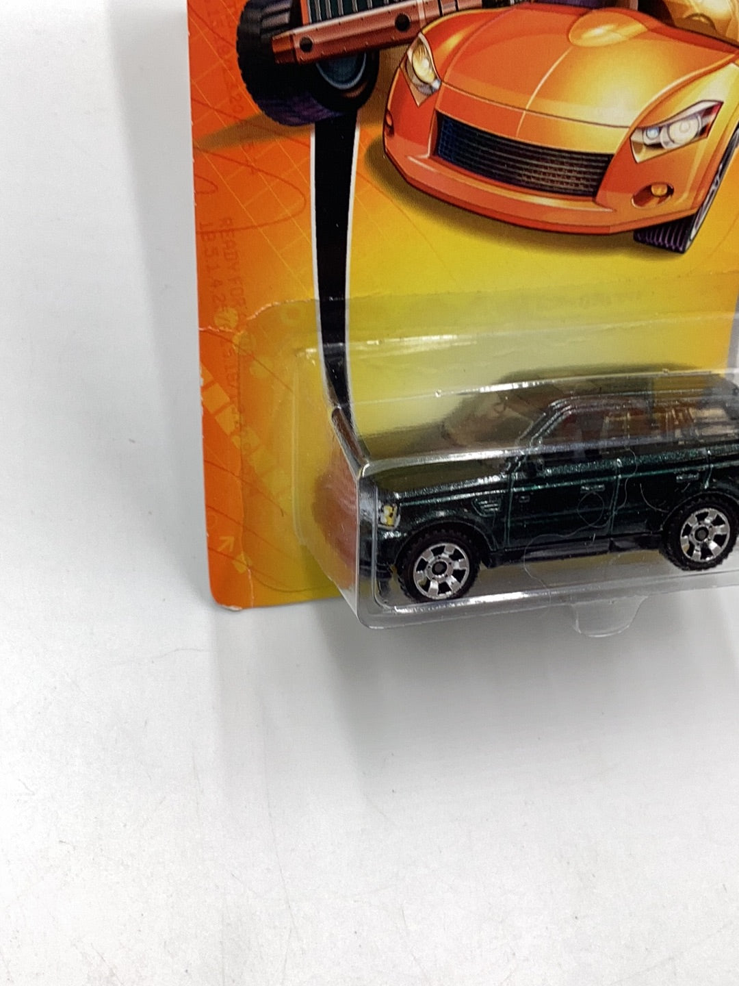 Matchbox #26 Range Rover Sport green BAD CARD 218A