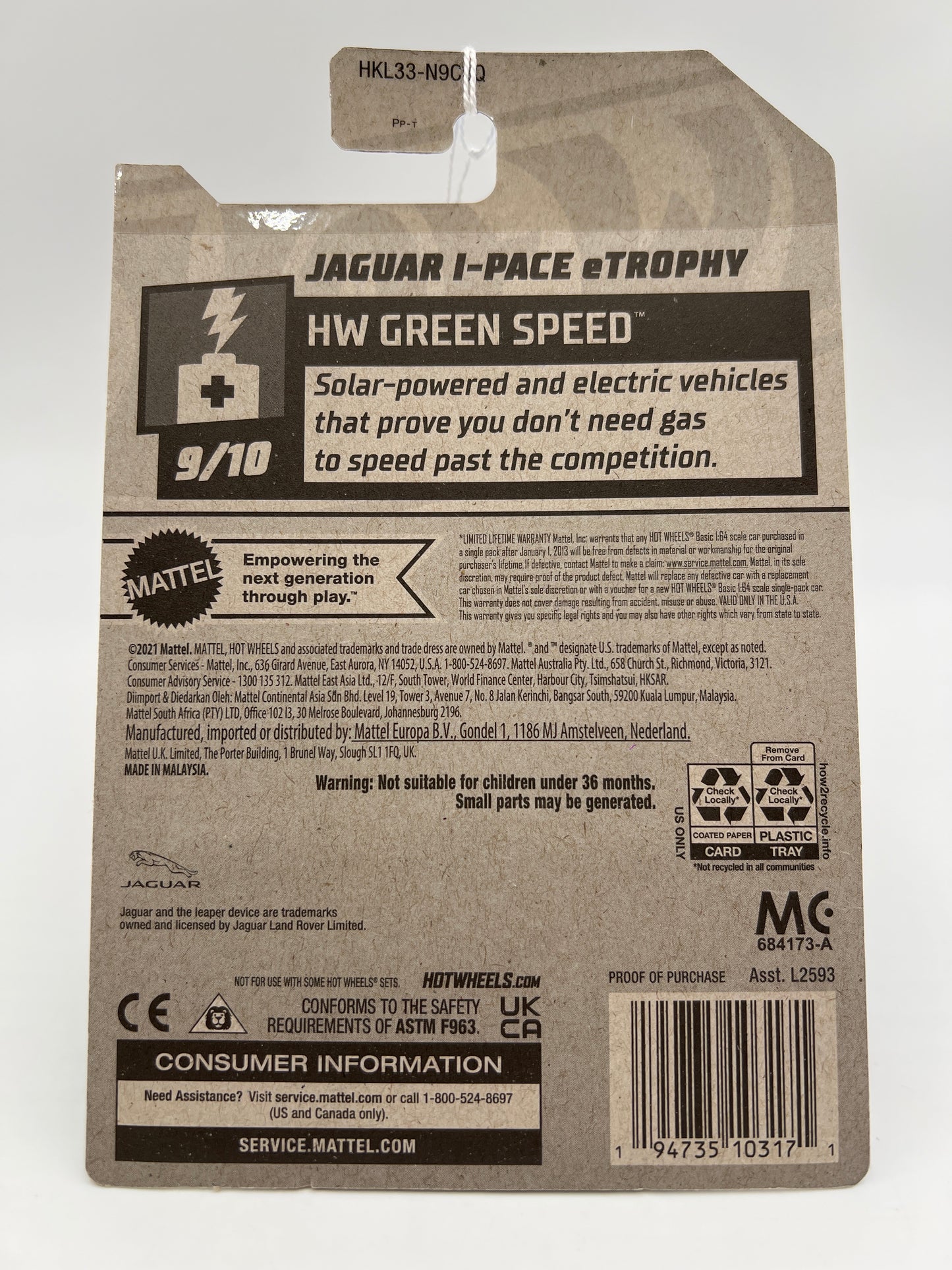 2023 Hot Wheels Walmart Exclusive Zamac 11 #158 Jaguar I-Pace eTrophy 143E