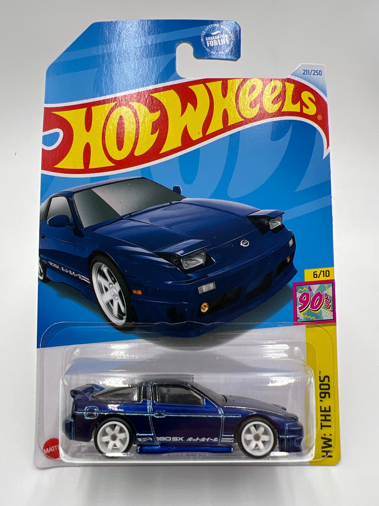 2024 Hot Wheels M Case Super Treasure Hunt #211 96 Nissan 180SX Type X Blue W/Protector