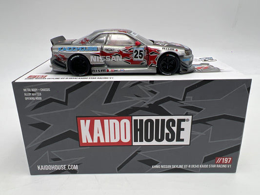 Mini GT Kaido House #197 CHASE Nissan Skyline GT-R R34 Kaido Star Racing V1
