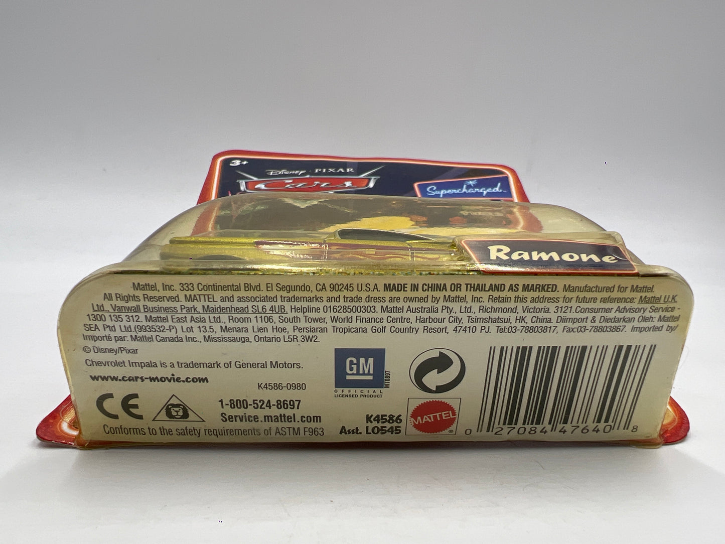 Disney Pixar Cars Supercharged Ramone Gold 140F