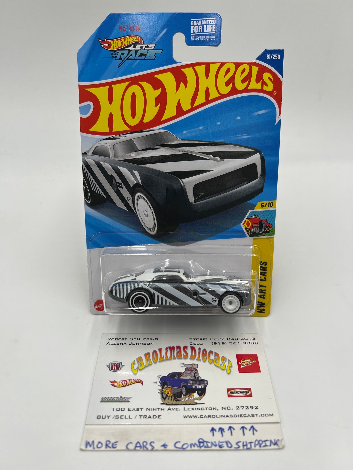 2025 Hot Wheels C Case Super Treasure Hunt #61 Hi-Roller II Black/White W/Protector #2