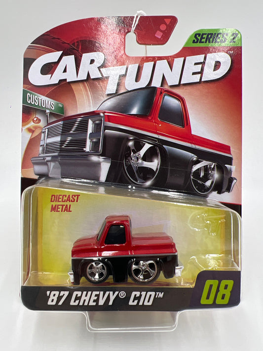 MGA Car Tuned Series 2 #8 87 Chevy C10 Red/Black