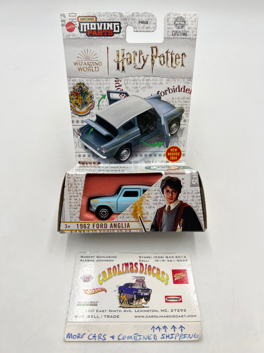 2024 Matchbox Moving Parts Harry Potter 1962 Ford Anglia Light Blue 169G