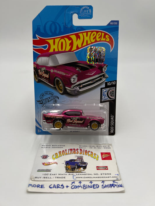 2020 Hot Wheels Factory Sealed Super Treasure Hunt #180 57 Chevy Pink W/Protector