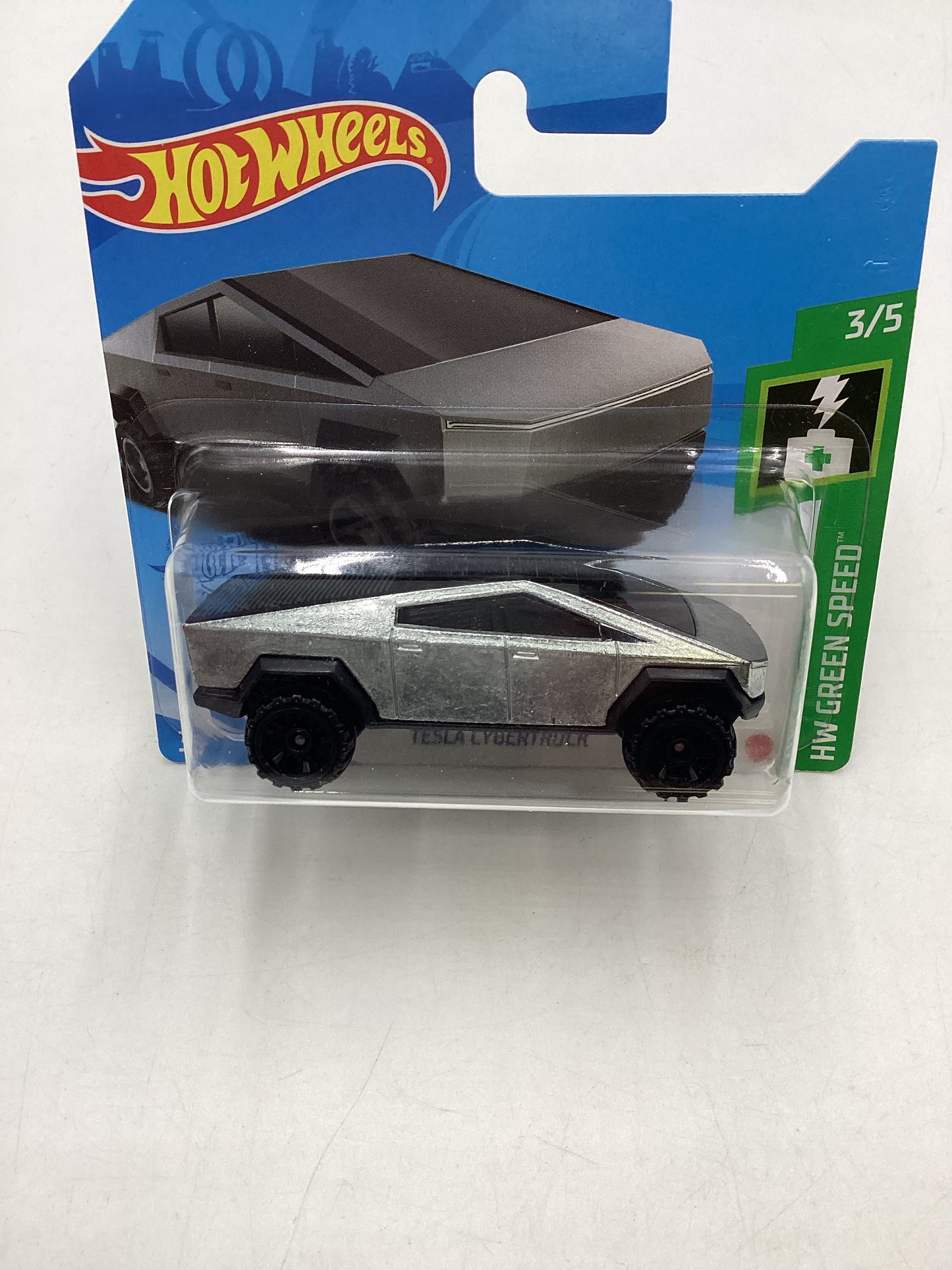 2022 Hot Wheels Tesla Cybertruck Short Card with protector