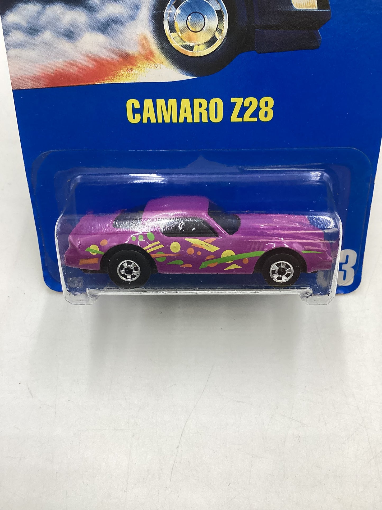 Hot Wheels Blue Card Collector No. 033 Speed Points Purple Camaro Z28 240A
