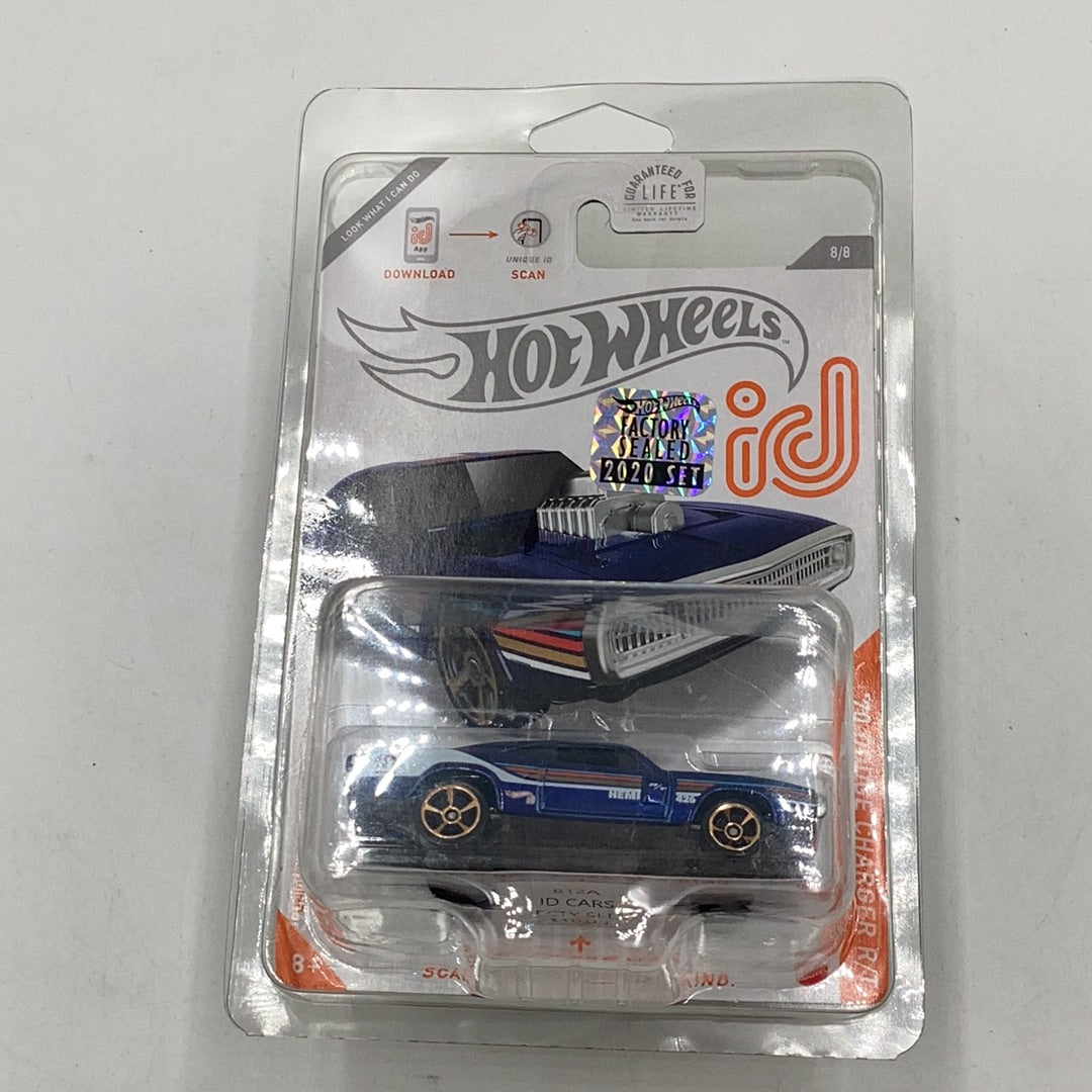 Hot Wheels ID #8 70 Dodge Charger R/T Factory Sealed sticker with protector 160i