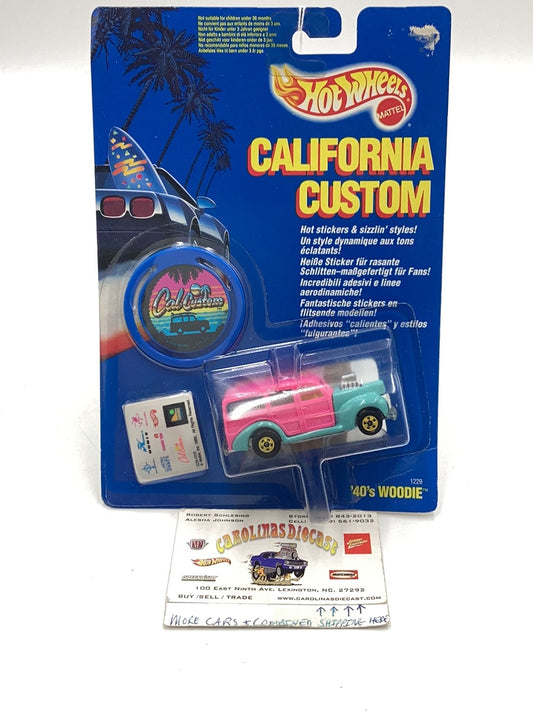 1989 Hot Wheels California Custom 40’s Woodie real riders