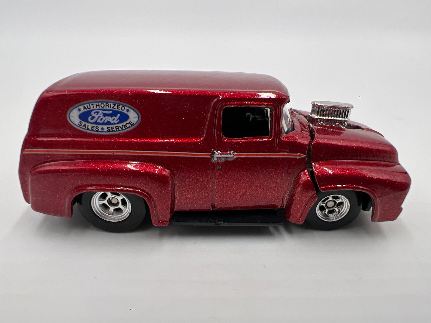 Hot Wheels 1/64 Premium 100% Custom Classic Trucks 56 Ford Red Loose