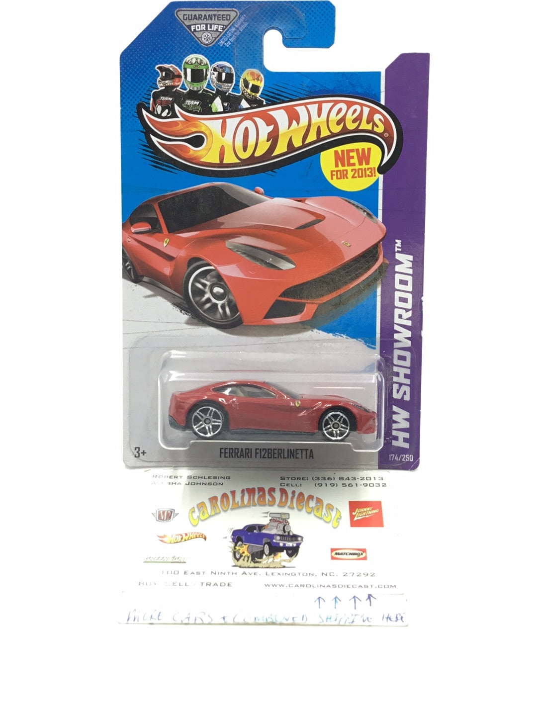 2013 Hot wheels #174 Ferrari F12 Berlinetta