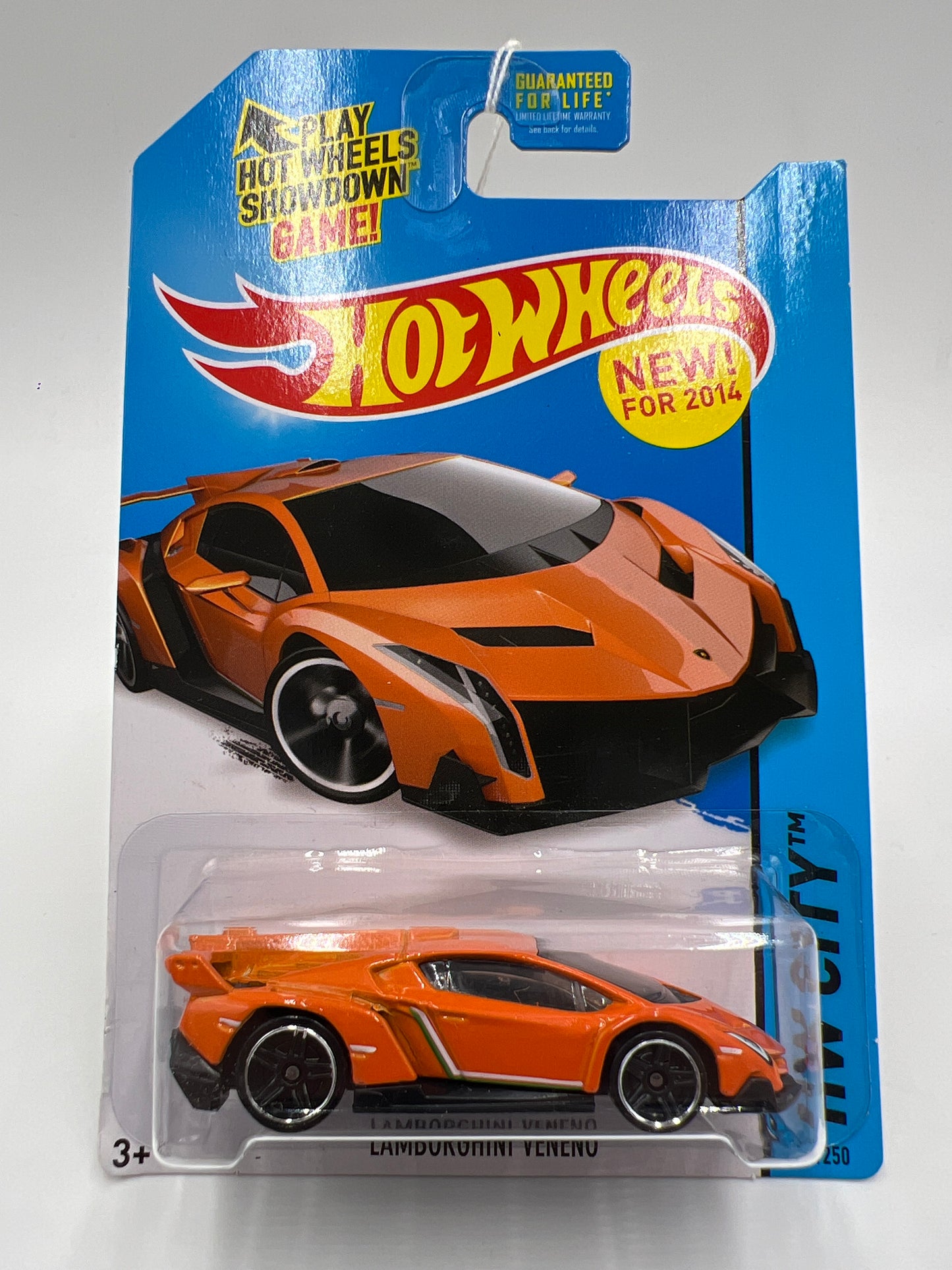 2014 Hot Wheels City #37 Lamborghini Veneno Orange 102F